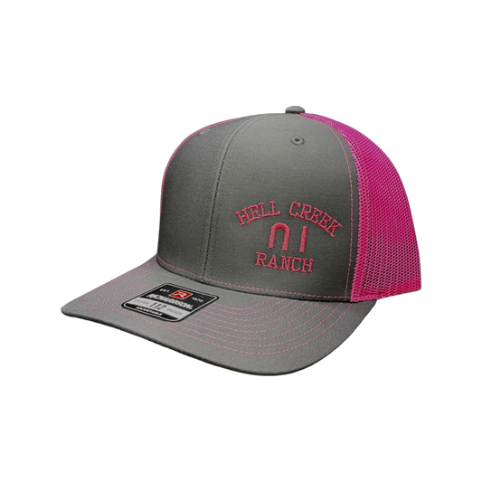 "BRANDED" Charcoal/pink